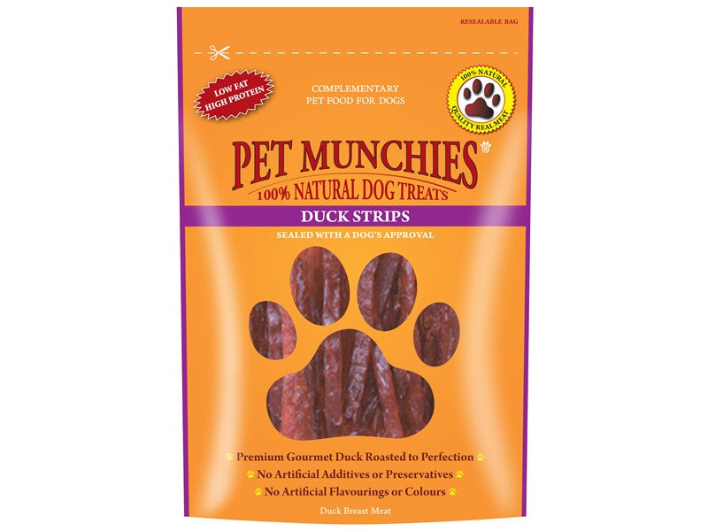 Pet Munchies Duck Strips 90g (Dog) 