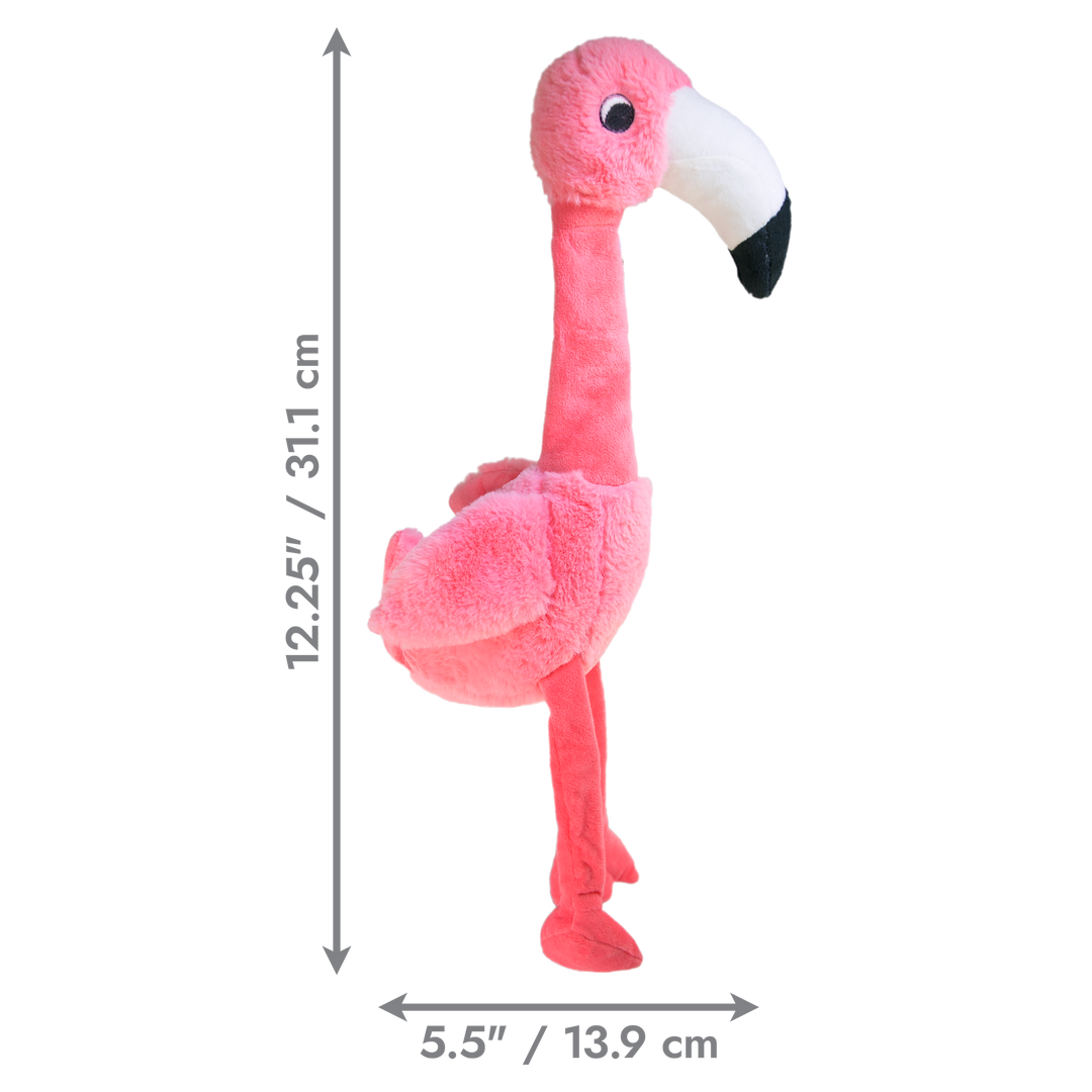 KONG Shaker Honker Flamingo Smalldog Toy, dimensions
