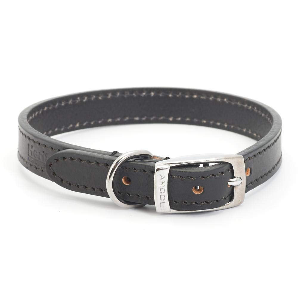 Ancol Sewn Lined Collar Black 56cm Size 6 (Dog) 