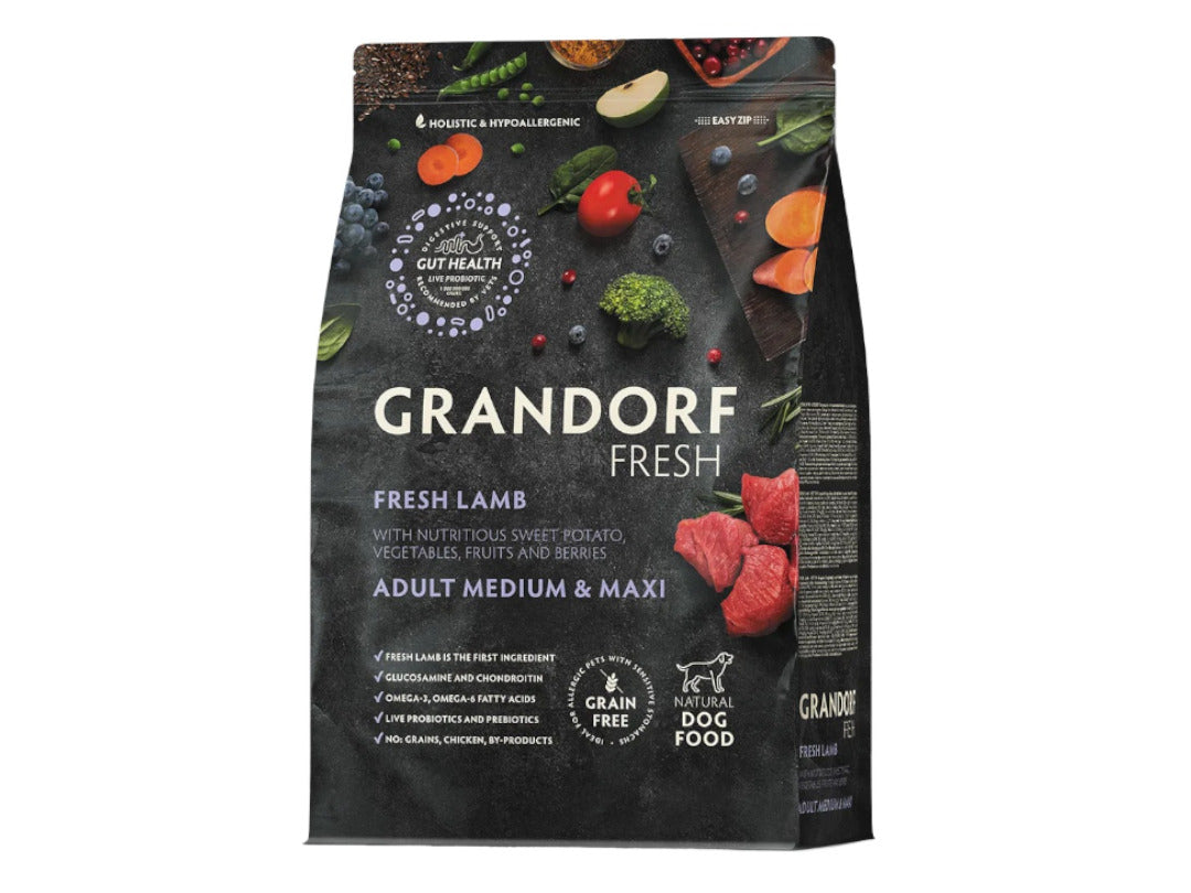 Grandorf Grain Free Medium And Maxi Fresh Lamb 3kg | Petshop Near Me
