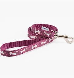 Ancol Purple Bone Nylon Lead 19MMX1M 