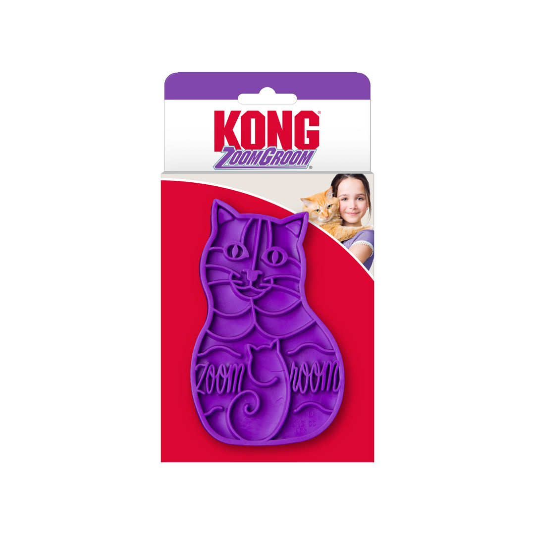 KONG Cat Zoom Groom Feline Contoured, in packaging