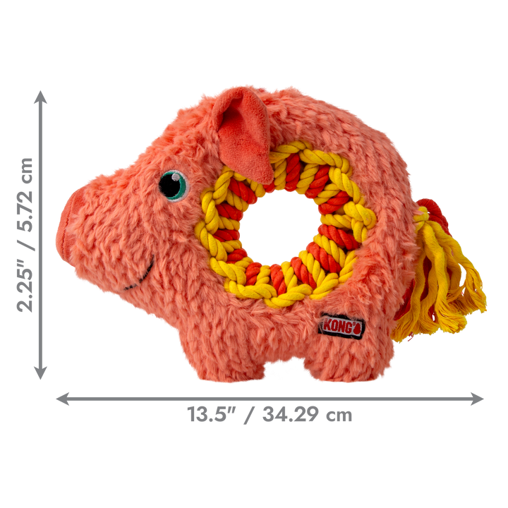 KONG Ringaroos Pig Medium, dimensions