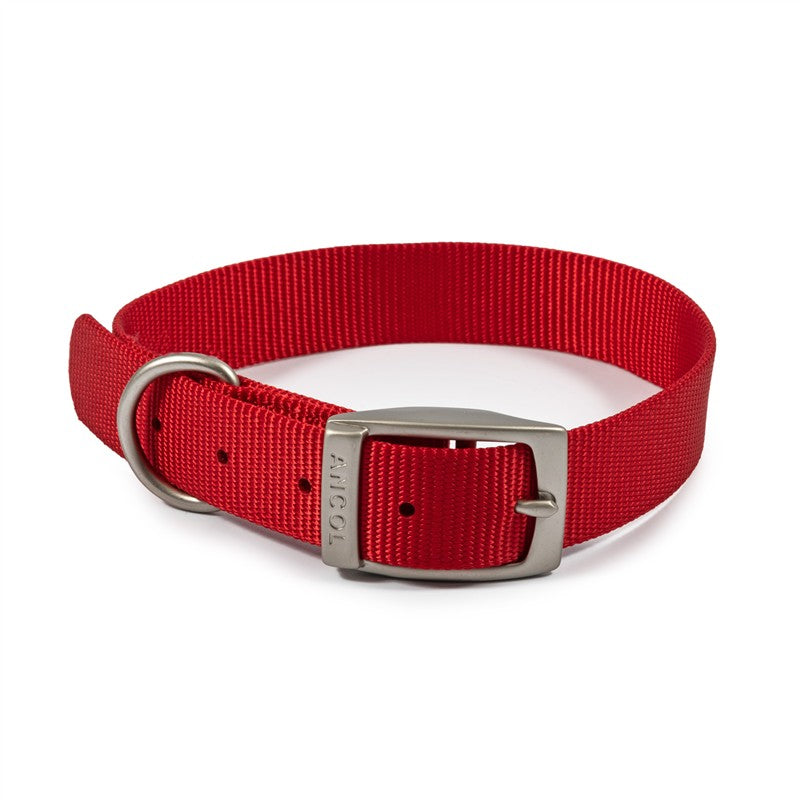 Ancol Viva Nylon Collar Red 41cm Size 3 