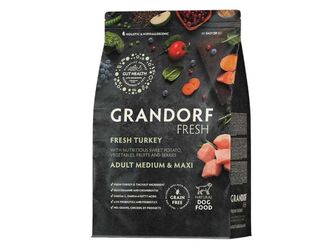 Grandorf Grain Free Medium And Maxi Fresh Turkey 3kg | Petshop Near Me