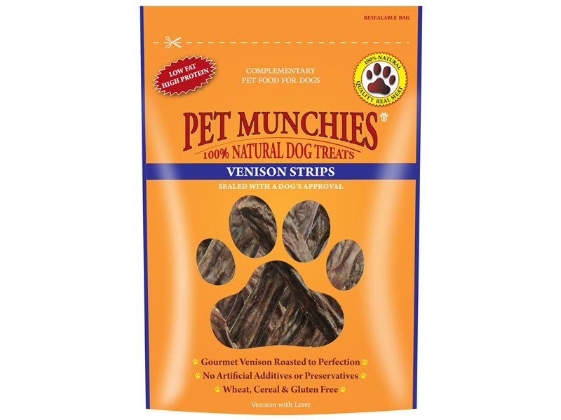 Pet Munchies Venison Strips 75g 