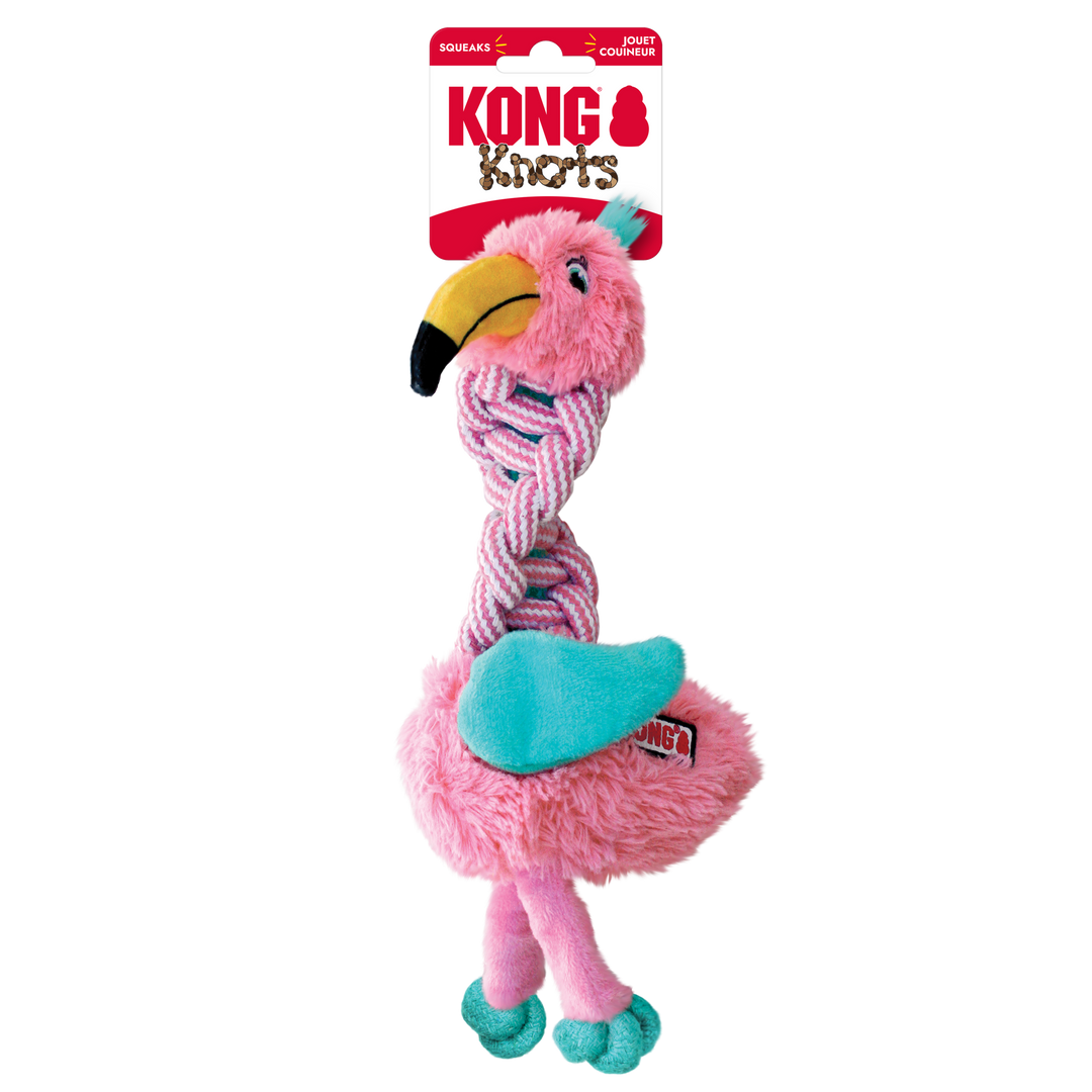 KONG Knots Twist Assorted Dog Toy Small/Medium, in packaging