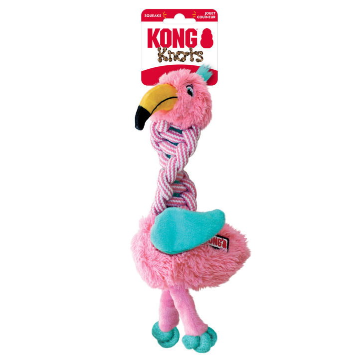 KONG Knots Twist Assorted Dog Toy Small/Medium, in packaging