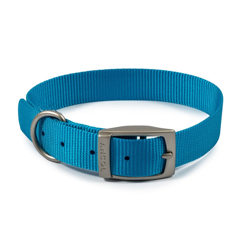 Ancol Viva Nylon Collar Blue 36cm Size 2 
