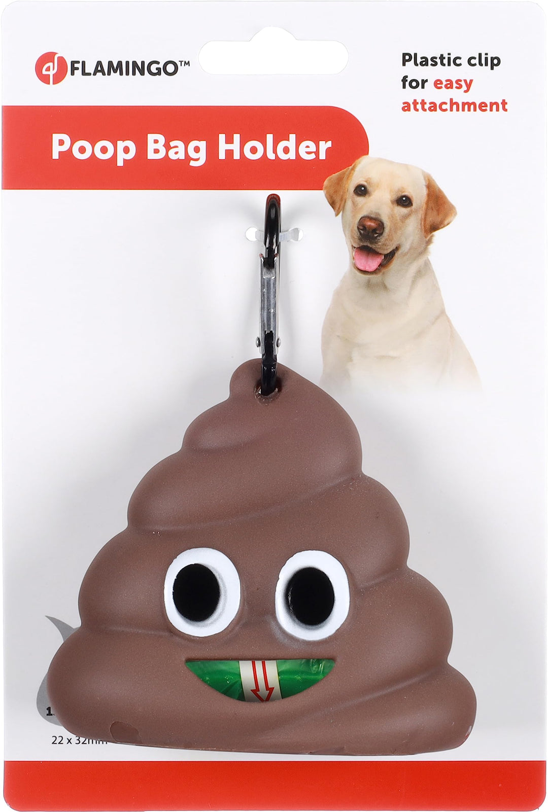Flamingo Poop bag dispenser Droppie Brown