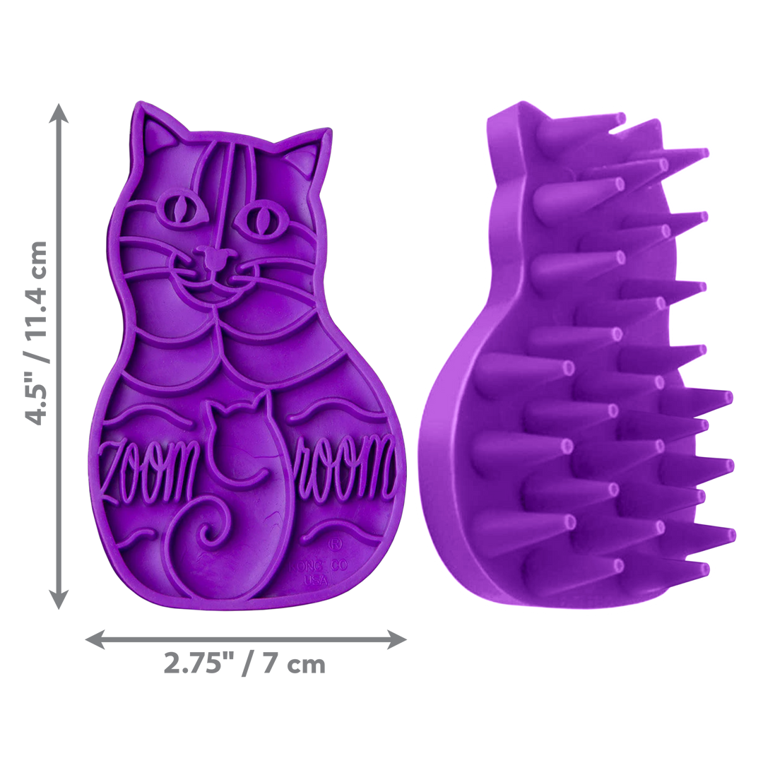 KONG Cat Zoom Groom Feline Contoured, dimensions