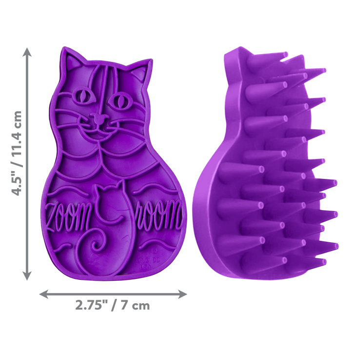 KONG Cat Zoom Groom Feline Contoured, dimensions