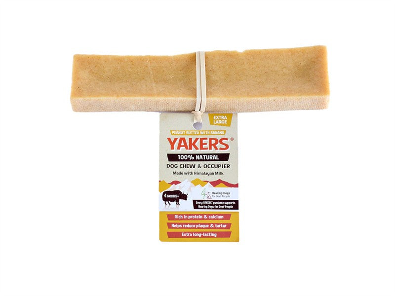 Yakers Peanut Butter Dog Chew Extra Large Dog Treat 