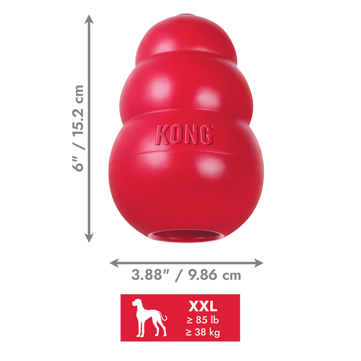 KONG Classic Toy Red XX-Large, dimensions