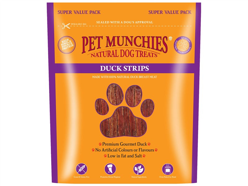 Pet Munchies Duck Strips 320g Value (Dog) 