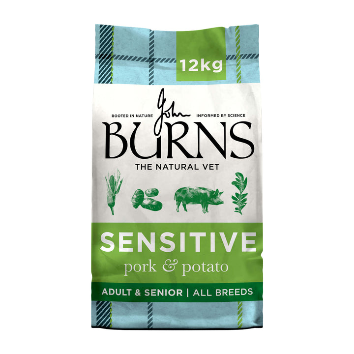 Burns Adult Sensitive Pork and Potato, 12kg bag