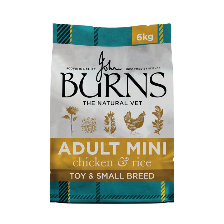 Burns Adult Original Chicken and Rice Toy and Small Breed, 6kg bag