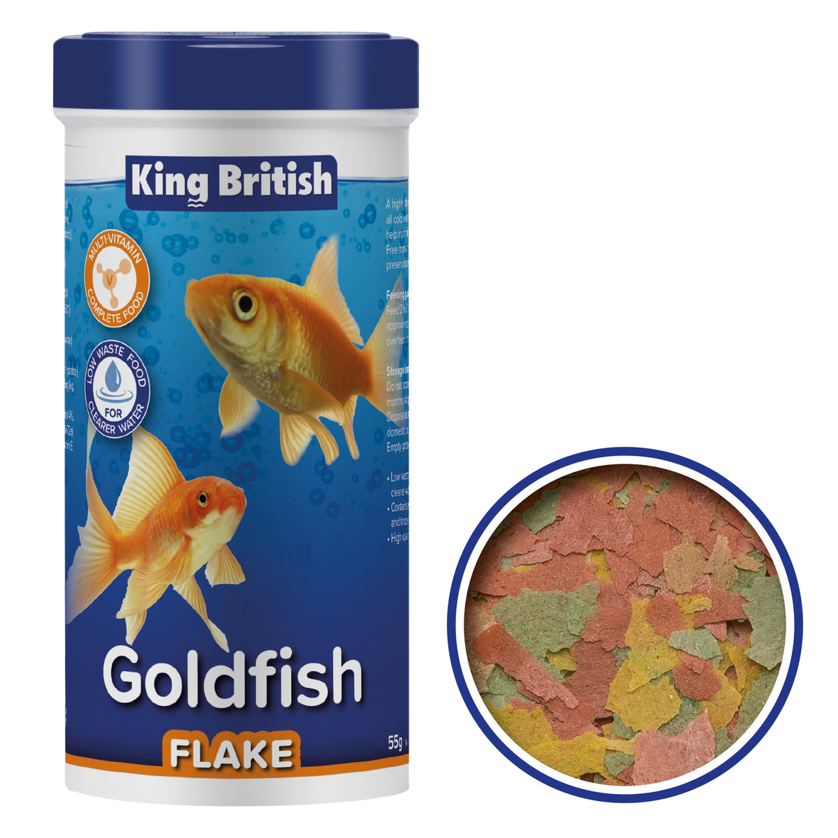 King British Goldfish Flake tub