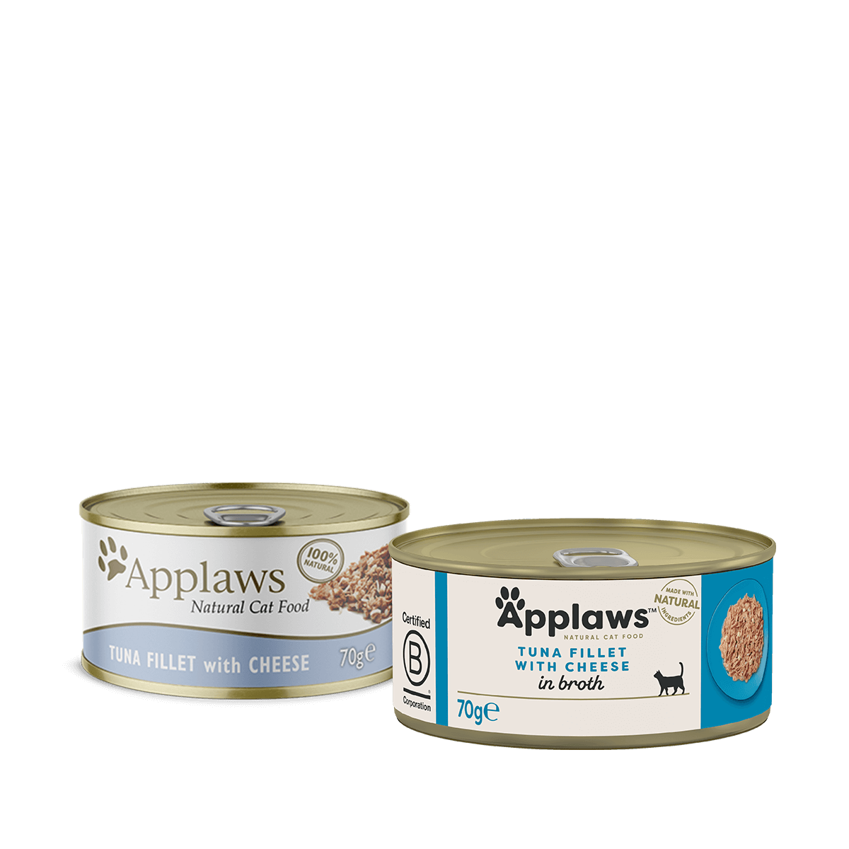 Applaws Tuna Fillet with Cheese in Broth Cat Food 70g