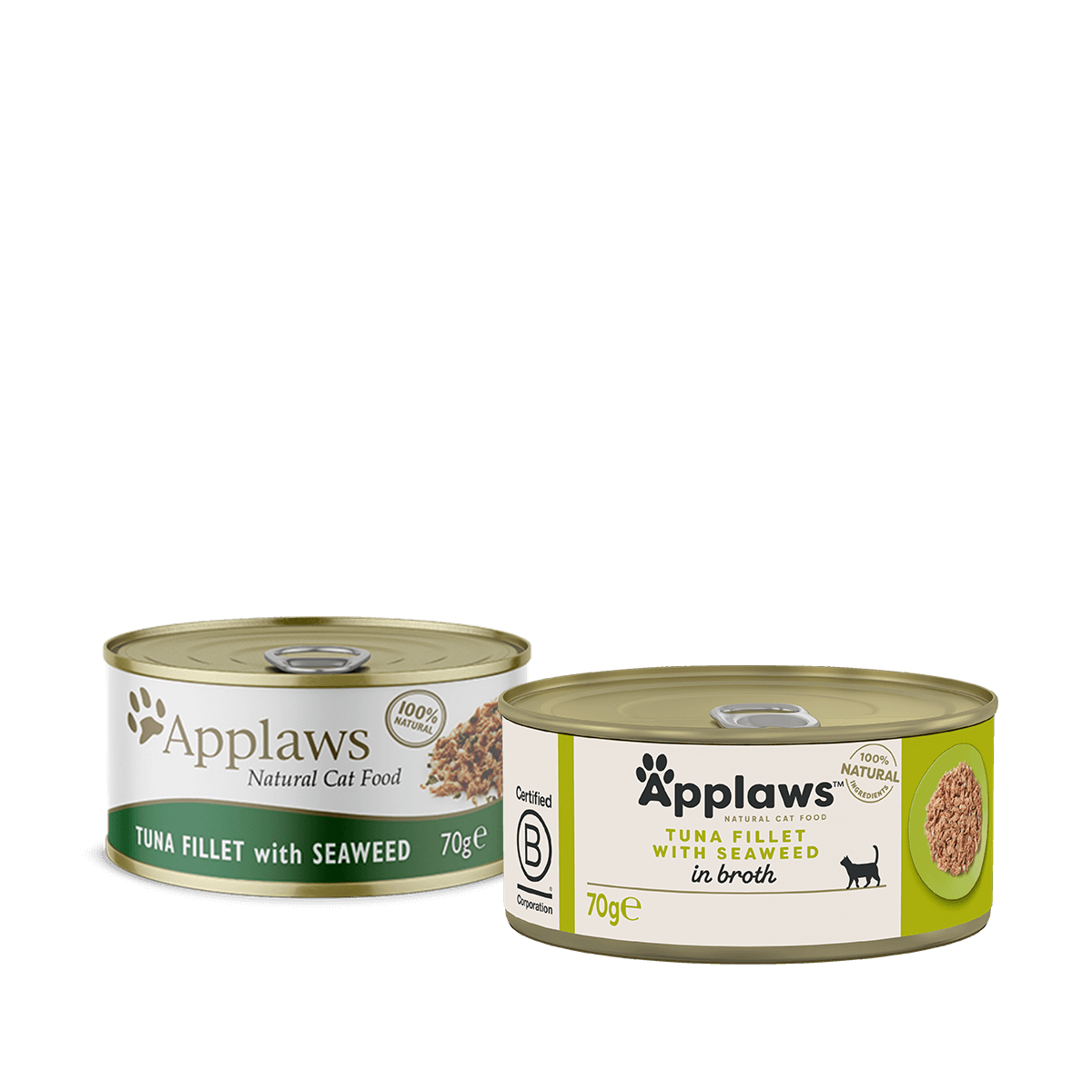 Applaws Tuna Fillet with Seaweed in Broth Cat Food 70g