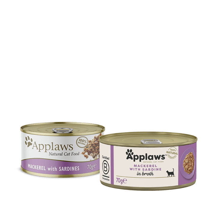 Applaws Mackerel with Sardine in Broth Cat Food 70g
