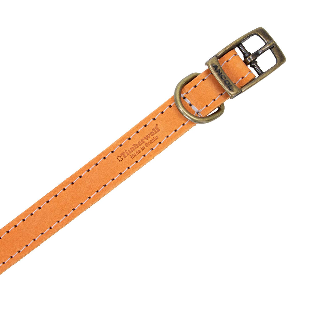 Ancol Timberwolf Leather Collar Mustard 41cm, view 2