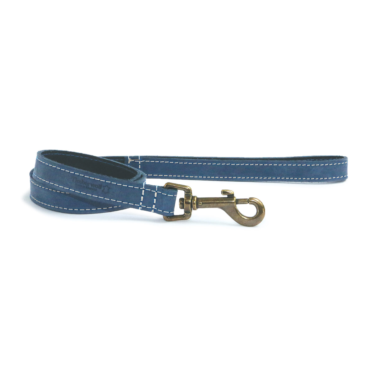 Ancol Timberwolf Leather Lead Blue 19MMX1M