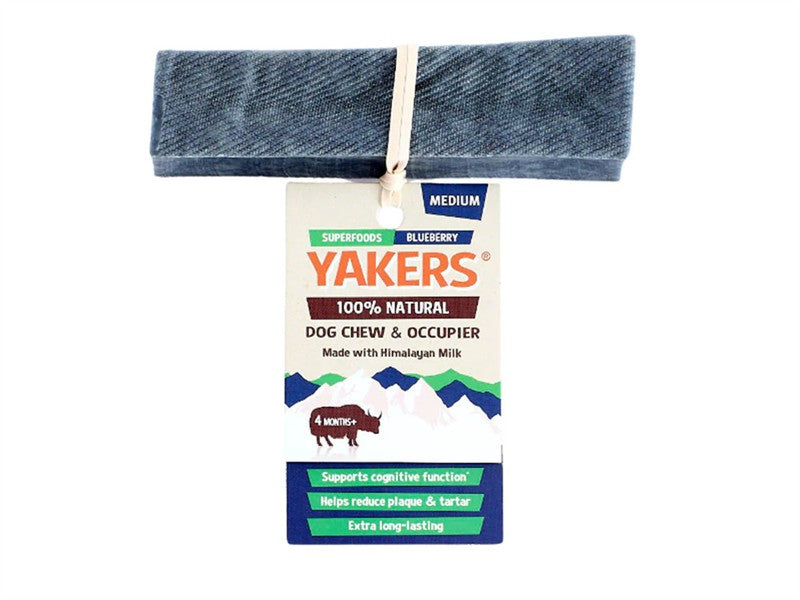Yakers Blueberry Dog Chew Medium Dog Treat 
