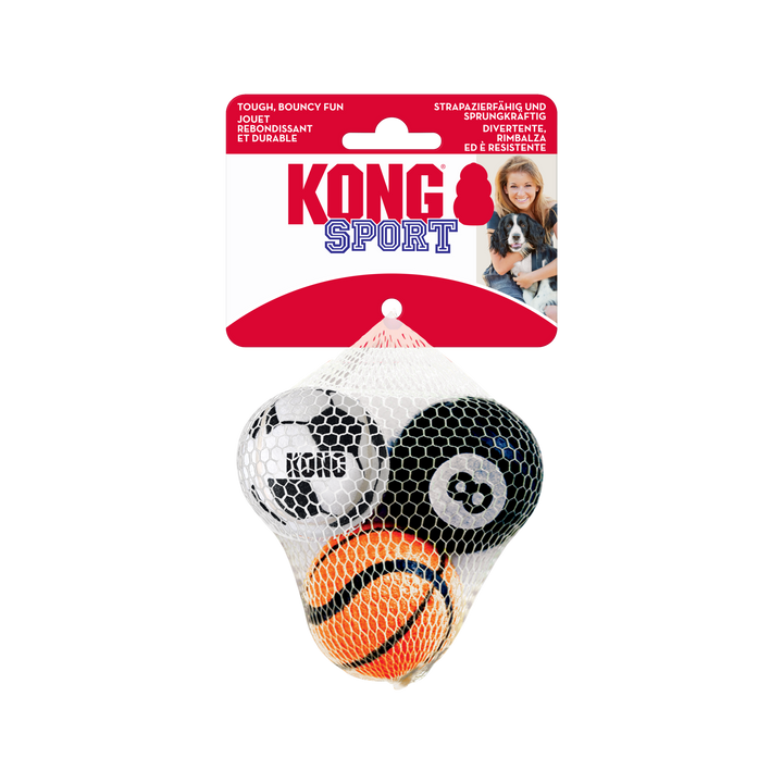 KONG Sports Ball Small 3PACK, in packaging