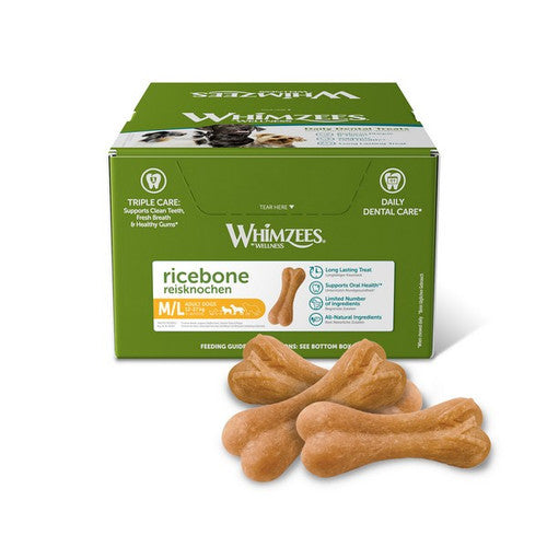Whimzees Rice Bone Large/Xl Dog Treat 