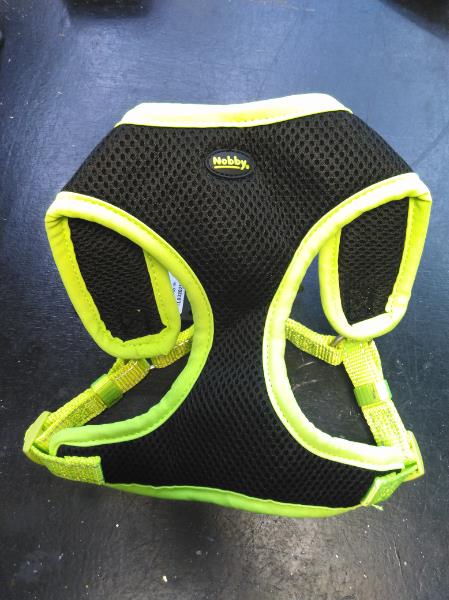 Nobby Harness Black Mesh Reflect neon yellow l 48-56 cm + 50 cm w 15 mm