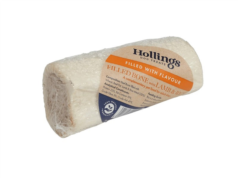 Hollings Lamb &amp; Rice Filled Bone Dog Treat 