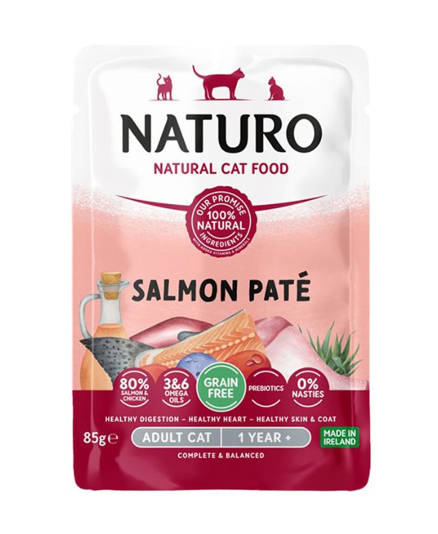Naturo Grain Free Pouch Salmon Pate Cat 85g
