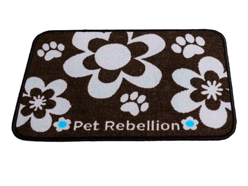 Pet Rebellion Dinner Mate Black Flower 40X60CM 
