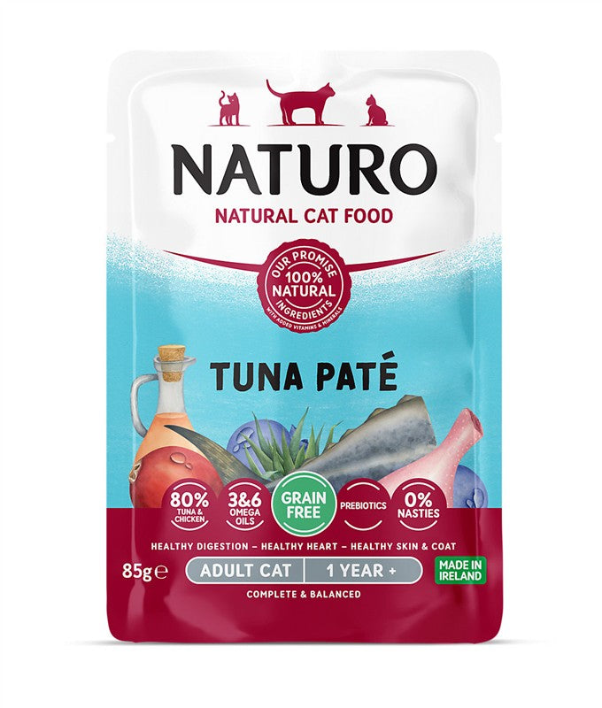 Naturo Grain Free Adult Cat Pouch Tuna Pate 85g