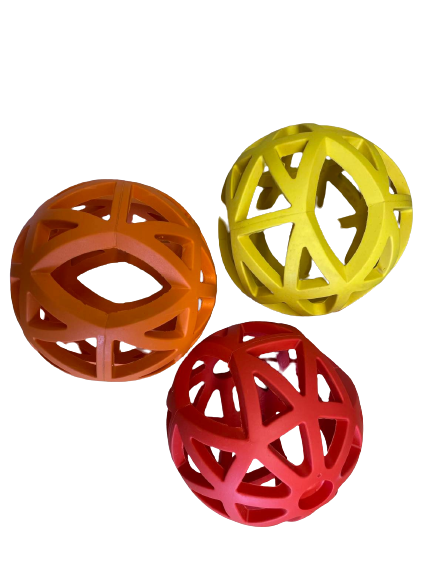 Hem &amp; Boo Rubber Holey Ball 12cm Asst. Colours