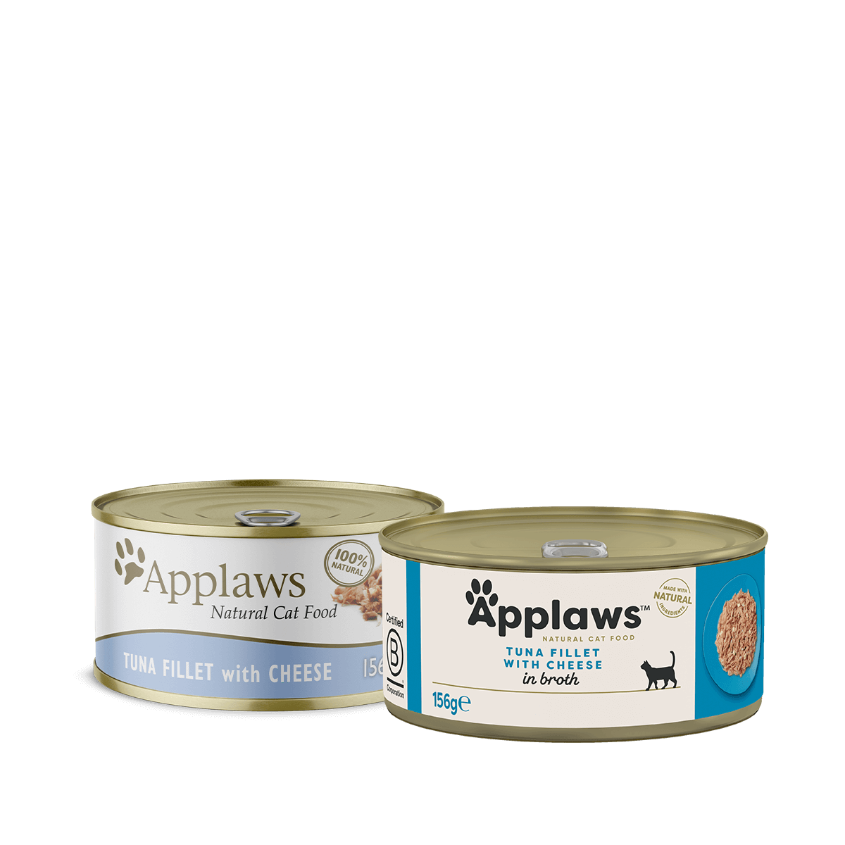 Applaws Tuna Fillet with Cheese in Broth Cat Food 156g