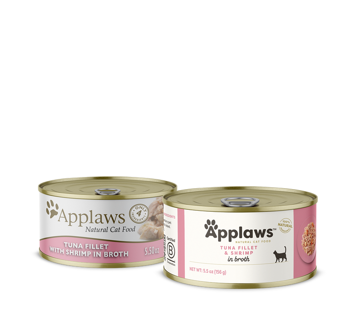 Applaws Tuna Fillet with Prawn in Broth Cat Food 156g