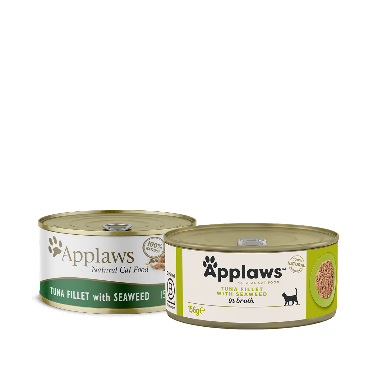 Applaws Tuna Fillet with Seaweed in Broth Cat Food 156g