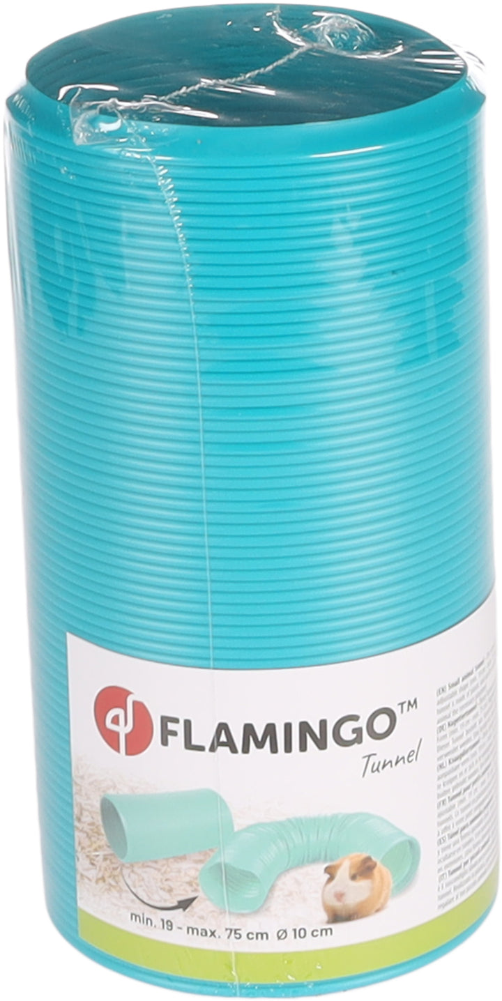 Flamingo SAT Small Animal Tunnel Flex Turquoise 19-75cm DIA 10cm