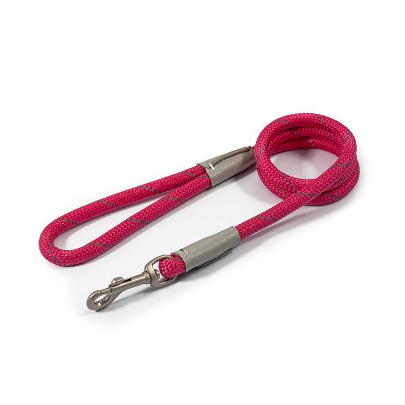 Ancol Viva Rope Snap Lead Pink 10MMX1.07M