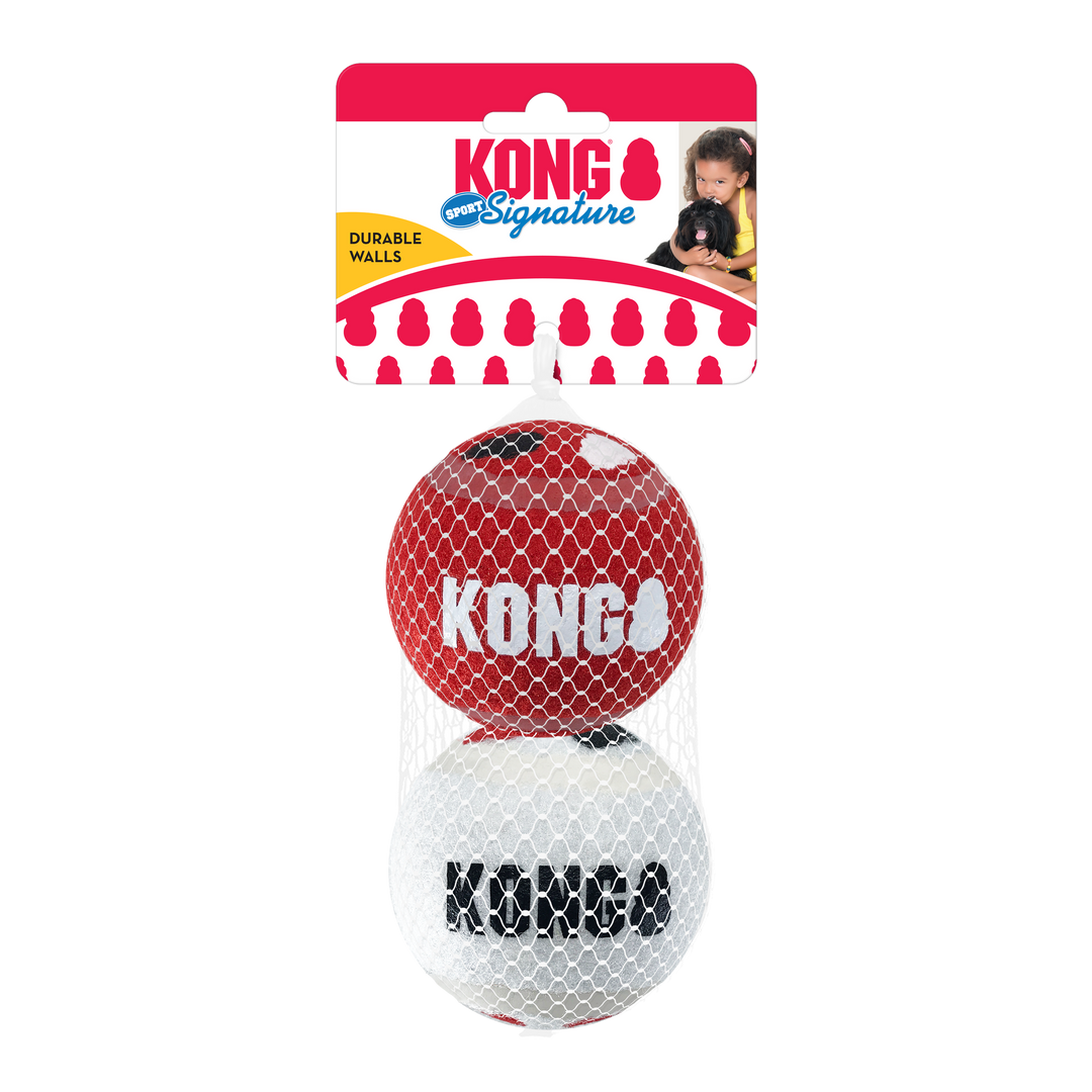KONG Signature Sports Balls 2 pack Large, in packaging