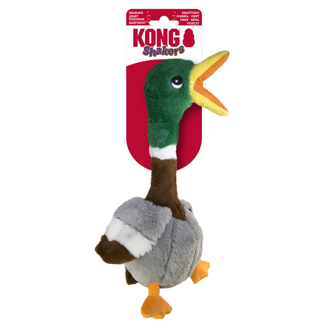KONG Shakers Honker Duck Small Dog Toy, in packaging