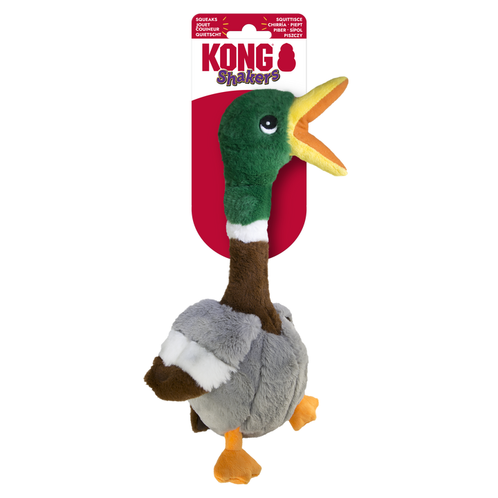 KONG Shakers Honker Duck Small Dog Toy, in packaging