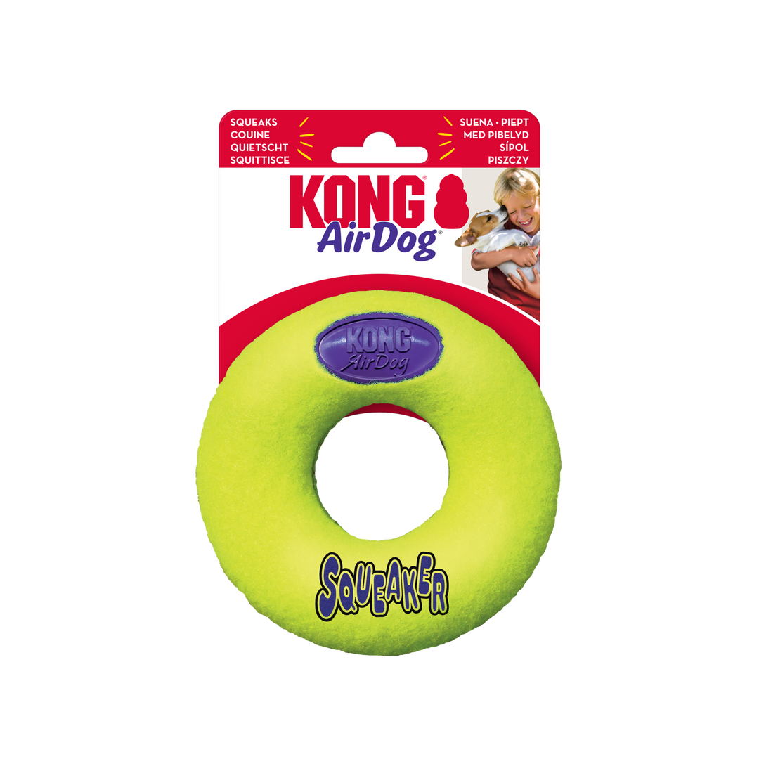 KONG Air Squeaker Donut Medium, in packaging