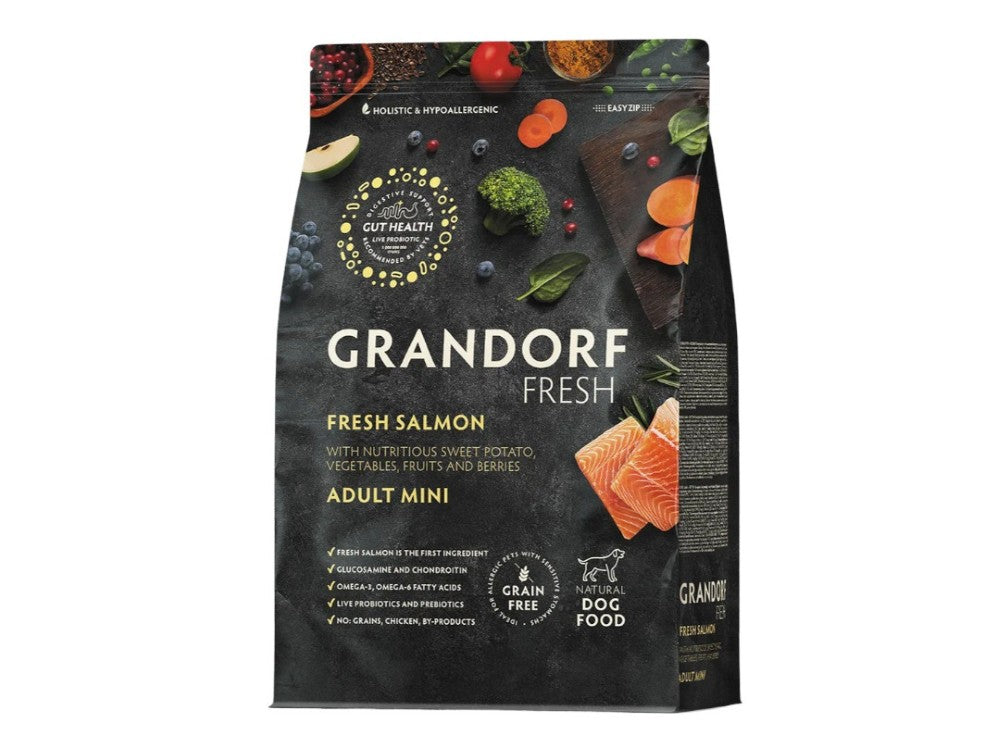 Grandorf Grain Free Mini Fresh Salmon 1kg | Petshop Near Me