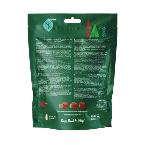 KONG Ziggies Enhanced Holiday Spice Small 198g, Christmas dental dog treats