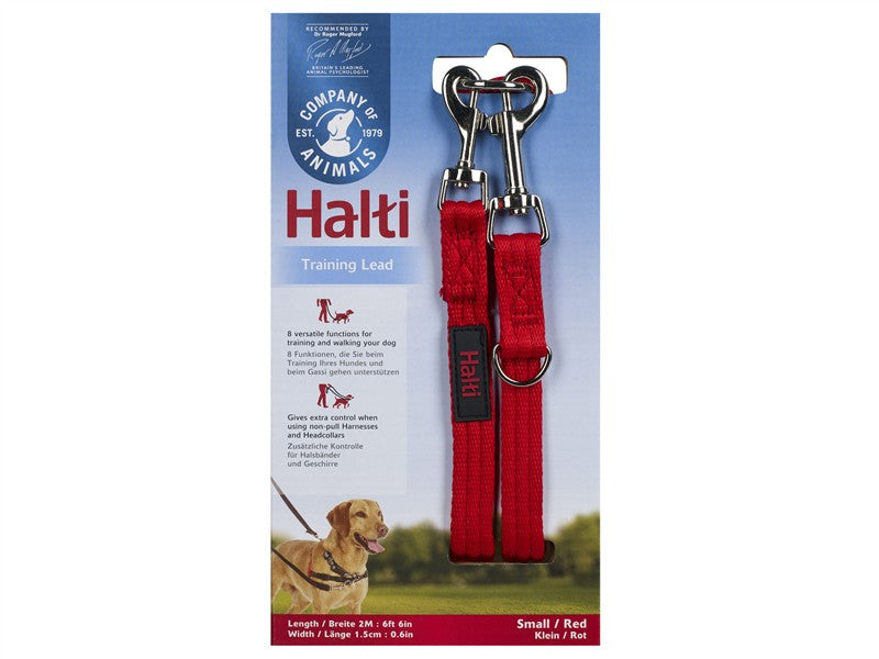 Co. Of Animals Halti Training Lead Small Red (Dog) 
