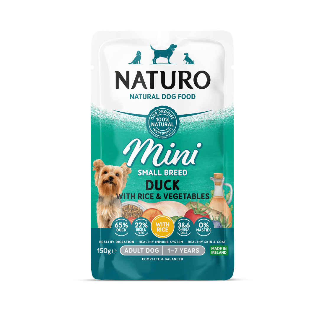 Naturo Adult Mini Dog Duck with Rice and Vegetables 150g