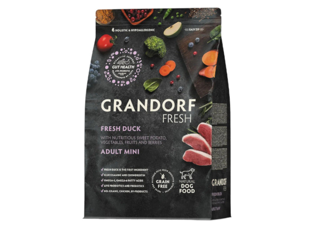 Grandorf Grain Free Mini Fresh Duck 1kg | Petshop Near Me